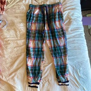 Aerie Jogger Style Plaid PJ Pants